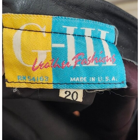 Vintage Leathers Skirt Black Women’s Size 20 Genuine 90s MIDI - Picture 5 of 7